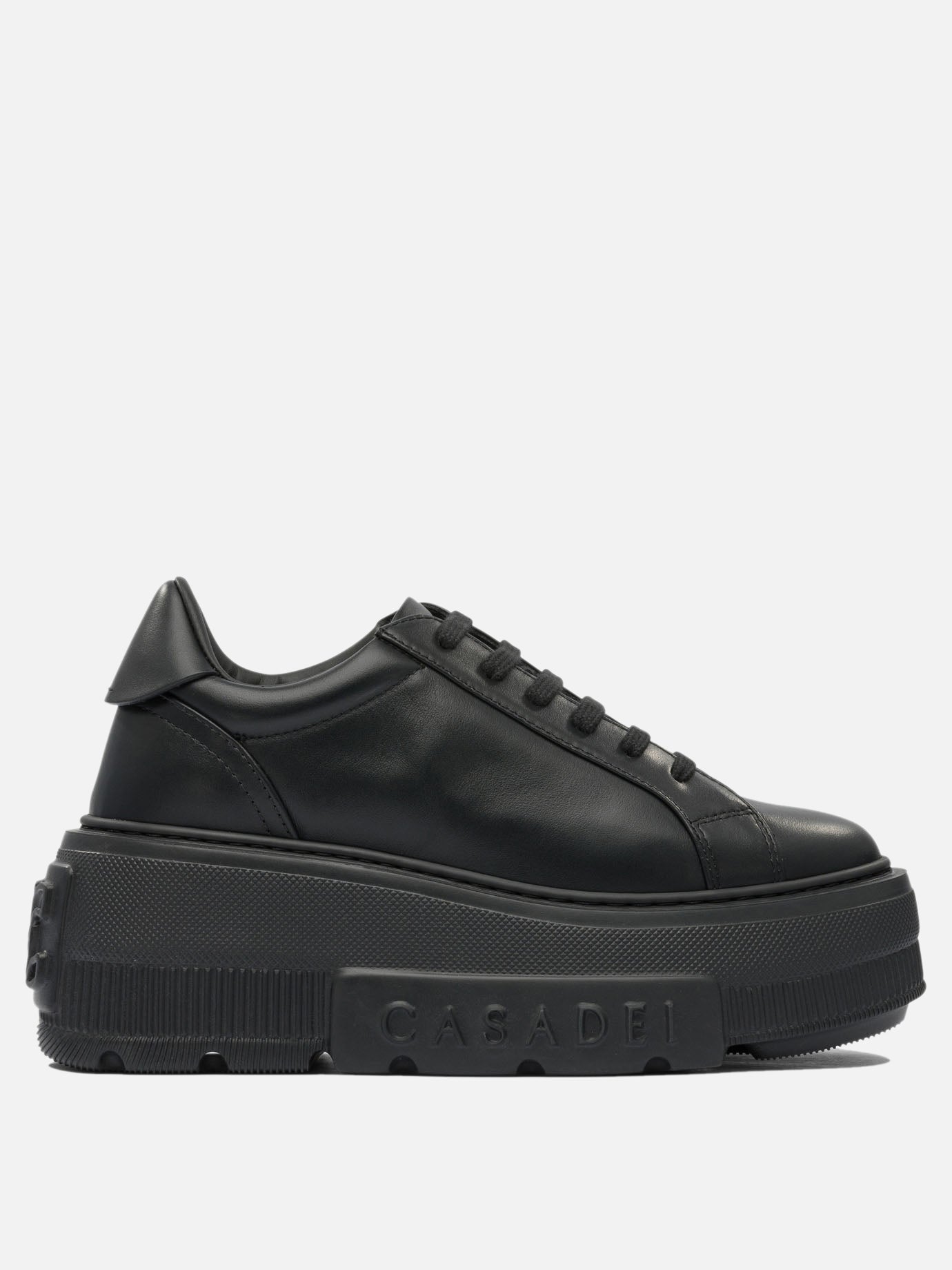 Low top sneakers 100% leather - 100% rubber  Black - Casadei Women | PDP | VIETTI Online Store | Zoom-Modal
