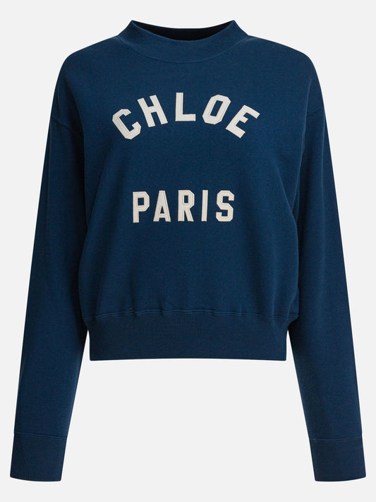 Chloé Sweatshirt with logo 15786772_XS Blue 1