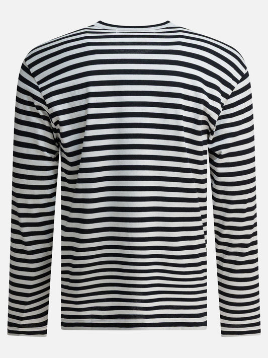 Crewneck t-shirts Striped  Black - Comme Des Garçons Play Men | PDP | VIETTI Online Store | 2
