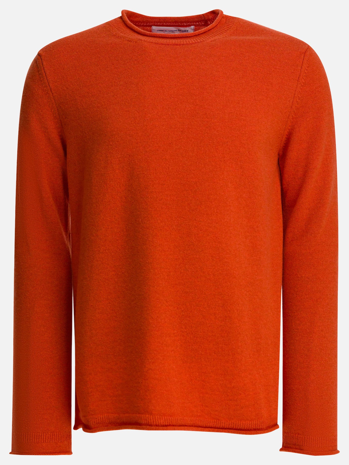 Crewneck sweaters Solid colour  Orange - Comme Des Garçons Shirt Men | PDP | VIETTI Online Store | thumbnail