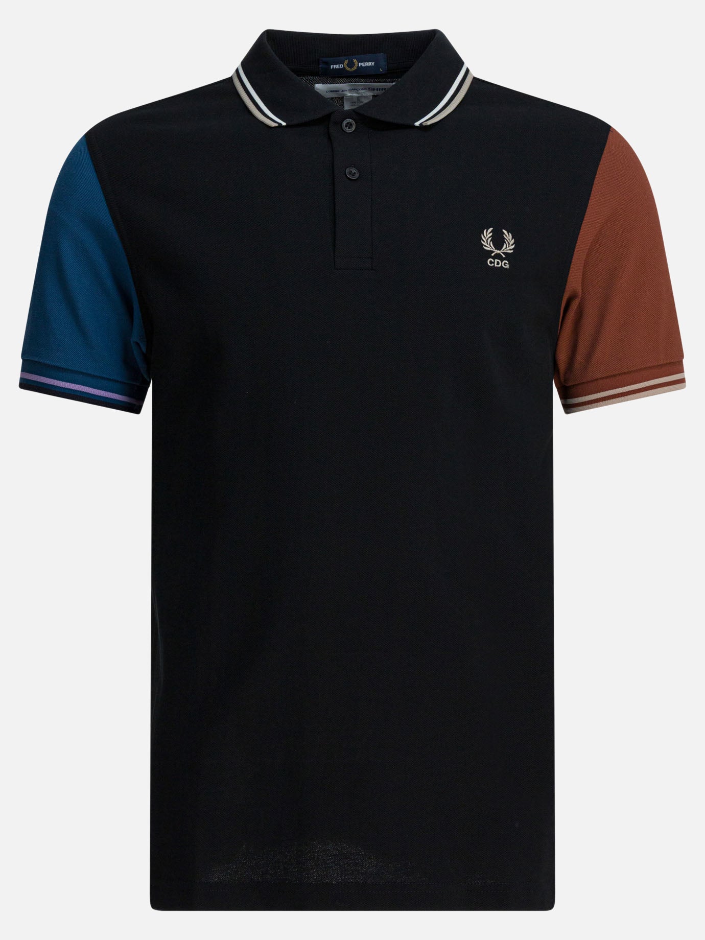 Polo shirts with buttons Logo  Black - Comme Des Garçons Shirt Men | PDP | VIETTI Online Store | thumbnail