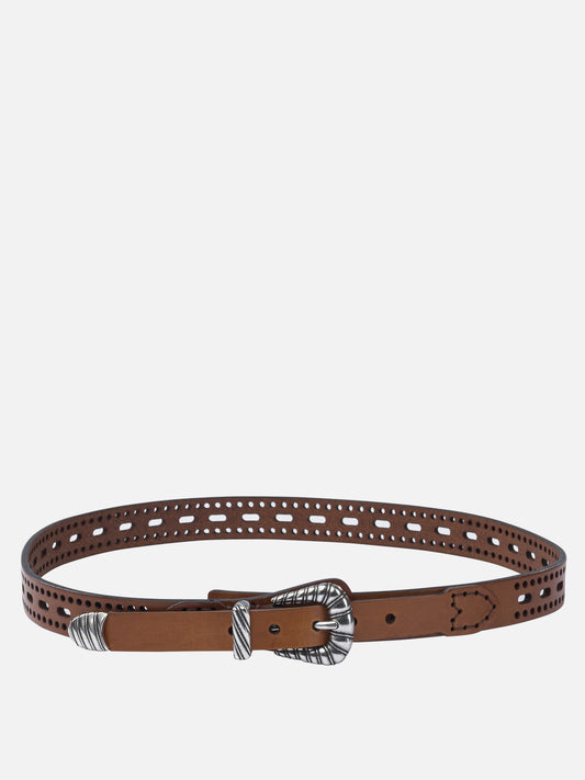 Leather belts 100% calf leather  Brown - Etro Women | PDP | VIETTI Online Store 
