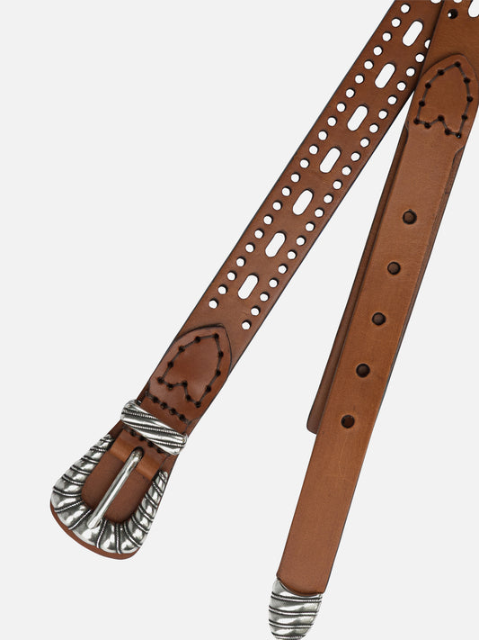 Leather belts 100% calf leather  Brown - Etro Women | PDP | VIETTI Online Store | 2
