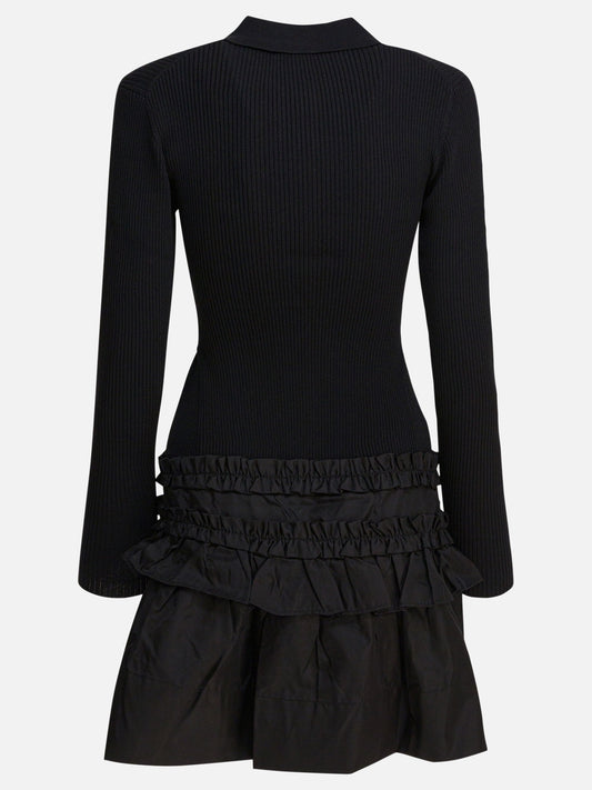 Mini dresses Solid colour  Black - Ganni Women | PLP | VIETTI Online Store | 2
