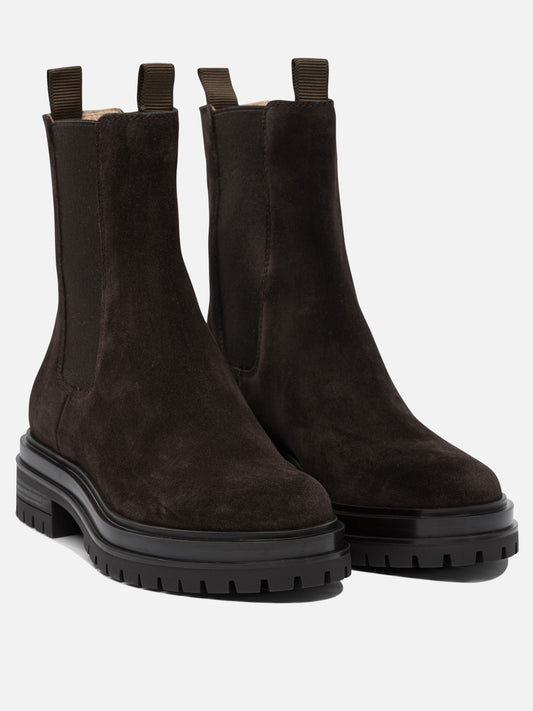 Chelsea boots 100% leather - 100% rubber  Brown - Gianvito Rossi Women | PDP | VIETTI Online Store | 2

