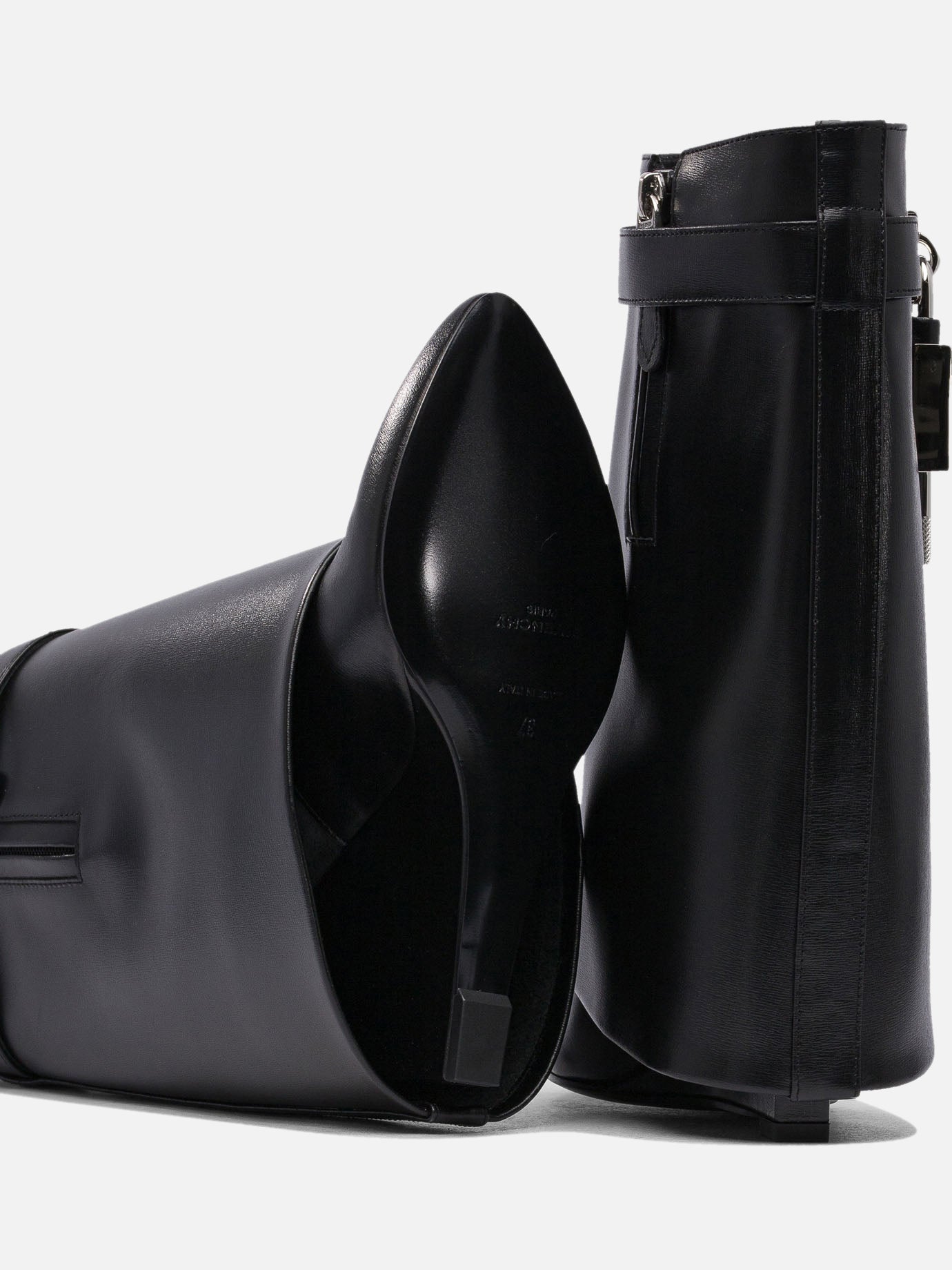 Knee-high 100% calf leather - 100% leather  Black - Givenchy Women | PDP | VIETTI Online Store | thumbnail_5