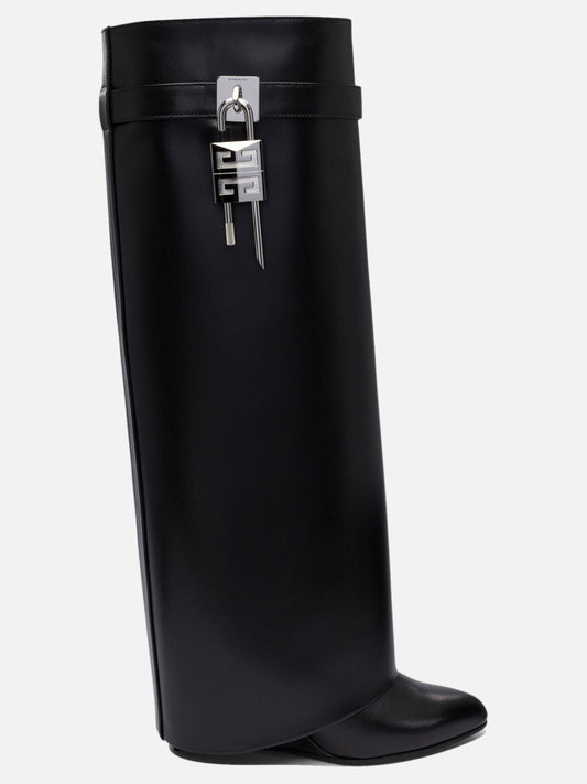 Knee-high 100% leather - 100% leather  Black - Givenchy Women | PDP | VIETTI Online Store 
