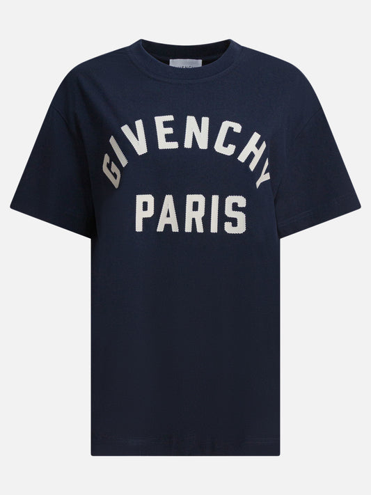 Crewneck t-shirts Logo  Blue - Givenchy Women | PDP | VIETTI Online Store 
