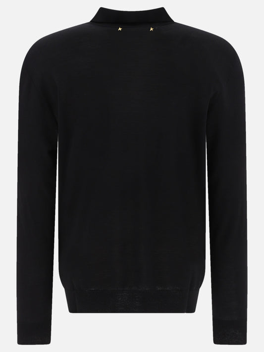 Polo shirts with buttons Solid colour  Black - Golden Goose Men | PDP | VIETTI Online Store | 2
