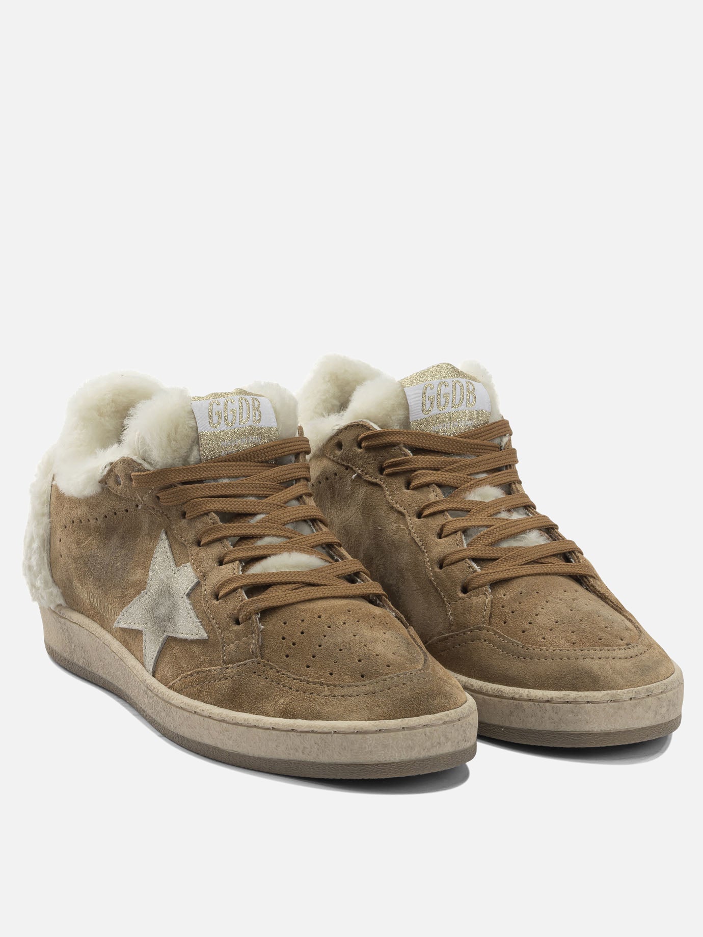 Low top sneakers 72% cow leather 24% ovine leather 3% polyethylene 1% cotton - 100% rubber  Beige - Golden Goose Women | PDP | VIETTI Online Store | Zoom-Modal_2
