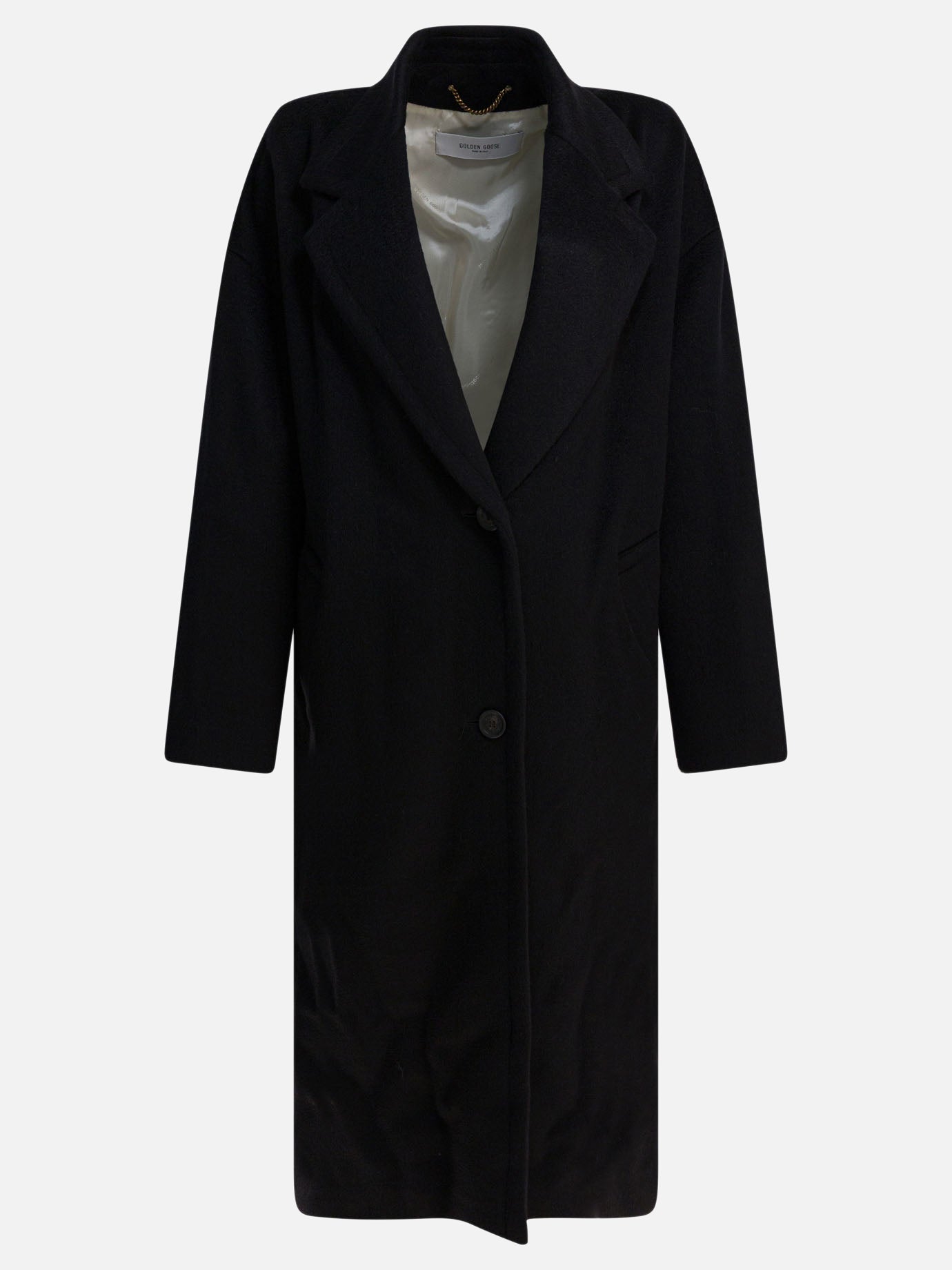 Long coats Solid colour  Black - Golden Goose Women | PDP | VIETTI Online Store | thumbnail