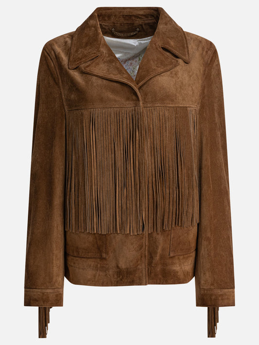 Golden Goose Suede jacket with bangs 29086588_40 Brown 1