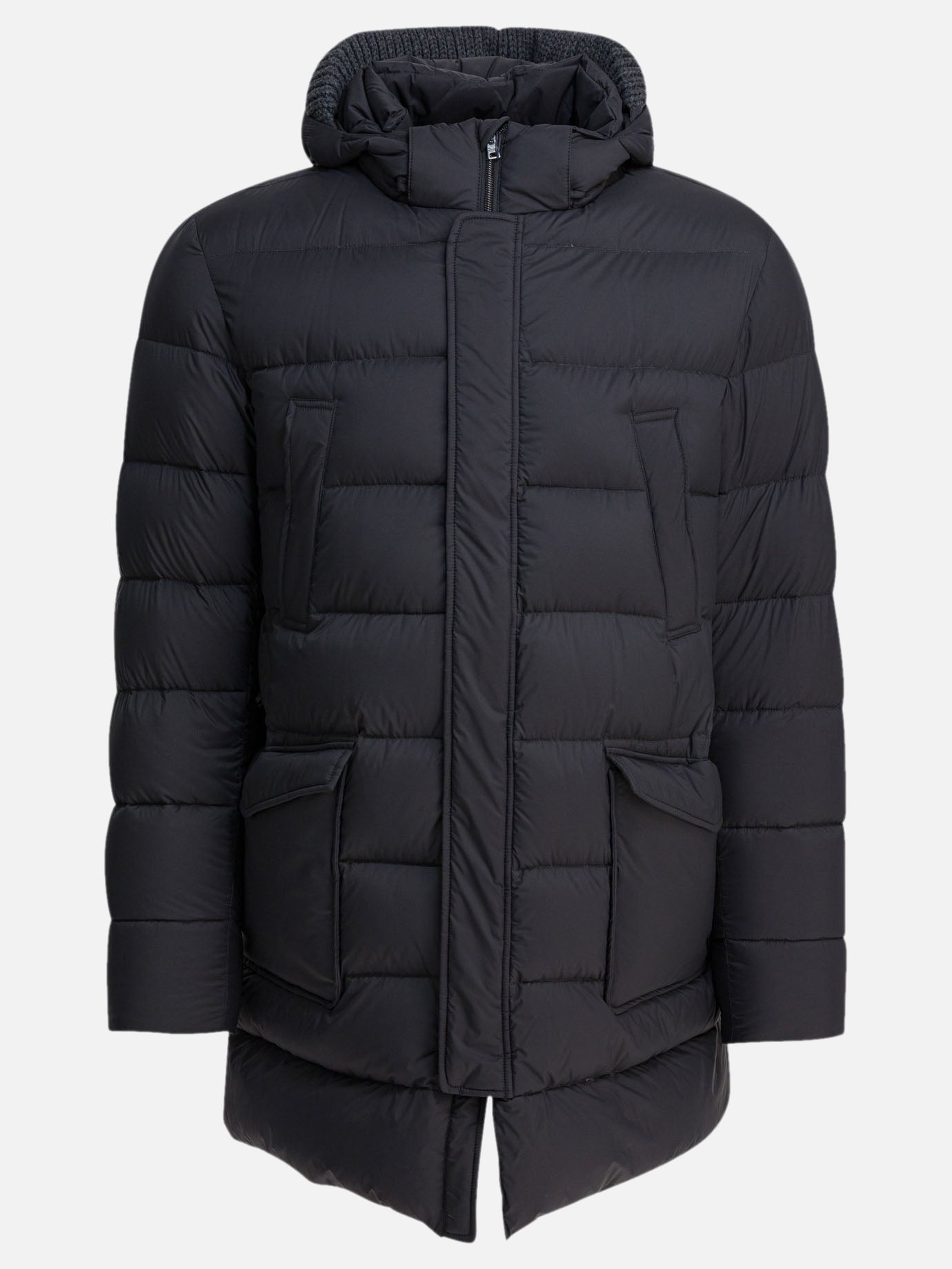 Down jackets Solid colour  Grey - Herno Men | PDP | VIETTI Online Store | thumbnail