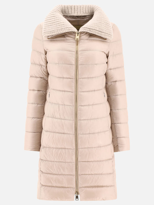 Down coats Solid colour  Beige - Herno Women | PDP | VIETTI Online Store 
