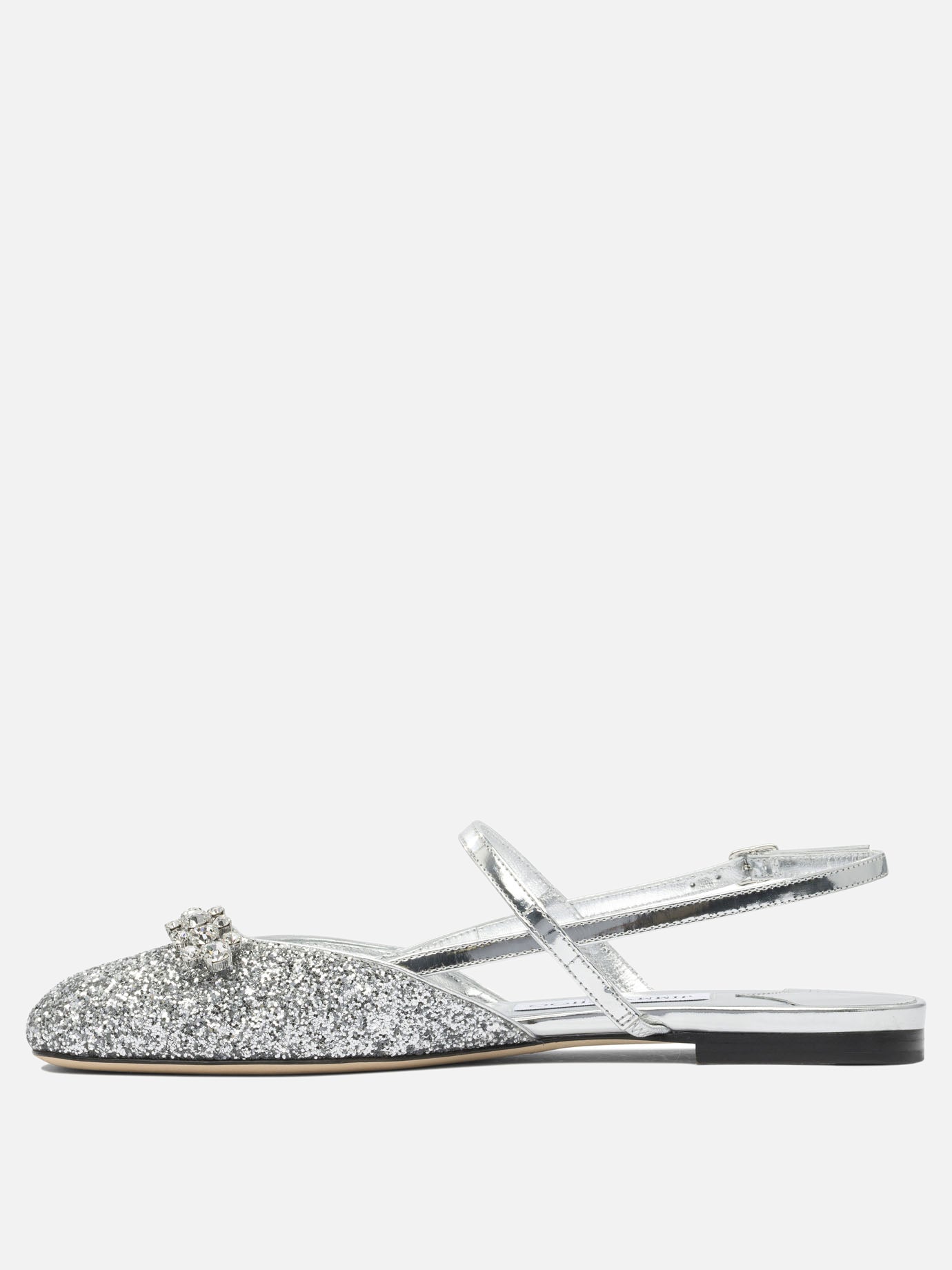 Flat sandals 100% calf - 100% calf  Silver - Jimmy Choo Women | PDP | VIETTI Online Store | thumbnail_3