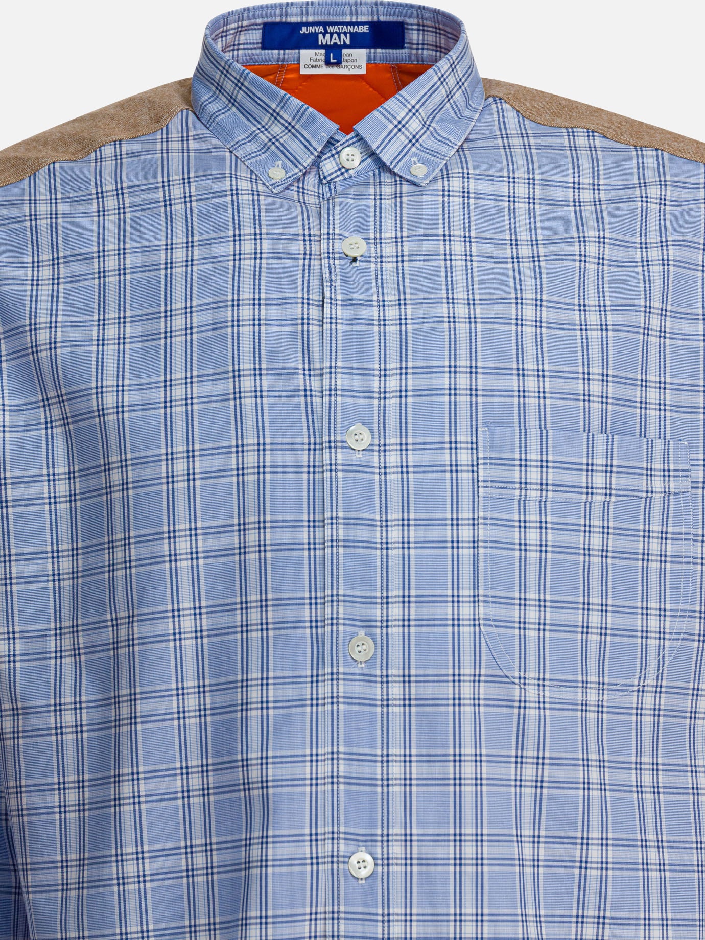 Casual shirts Check  Light blue - Junya Watanabe MAN Men | PDP | VIETTI Online Store | thumbnail_3