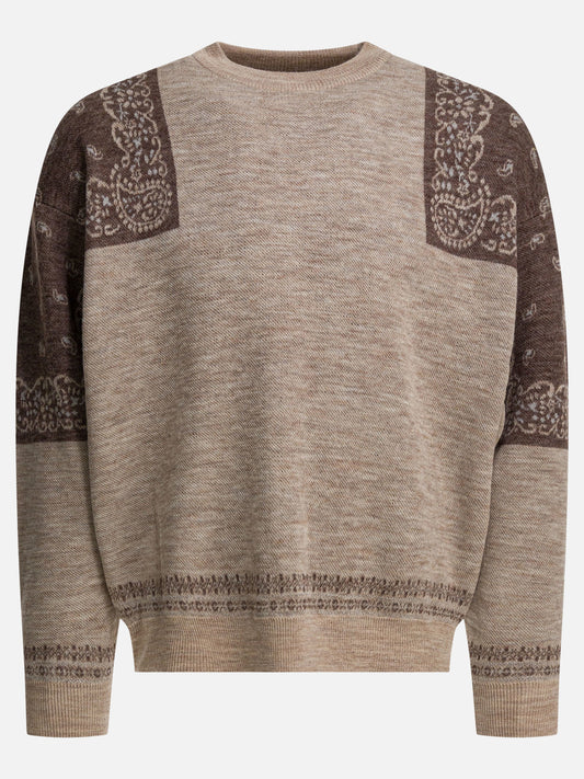 Crewneck sweaters Paisley  Brown - KAPITAL Men | PLP | VIETTI Online Store 
