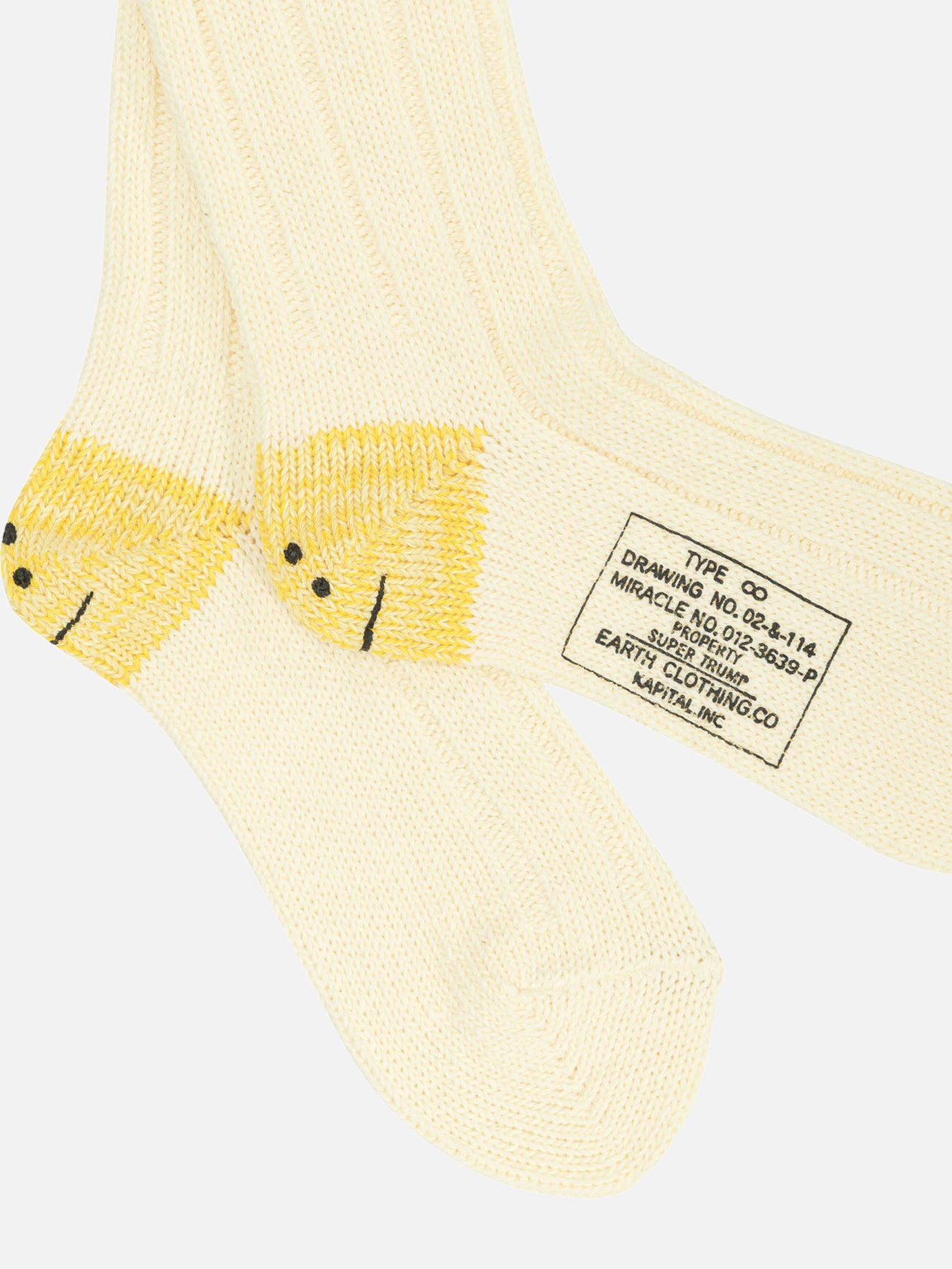 Classic socks Solid colour  White - KAPITAL Men | PDP | VIETTI Online Store | thumbnail_2