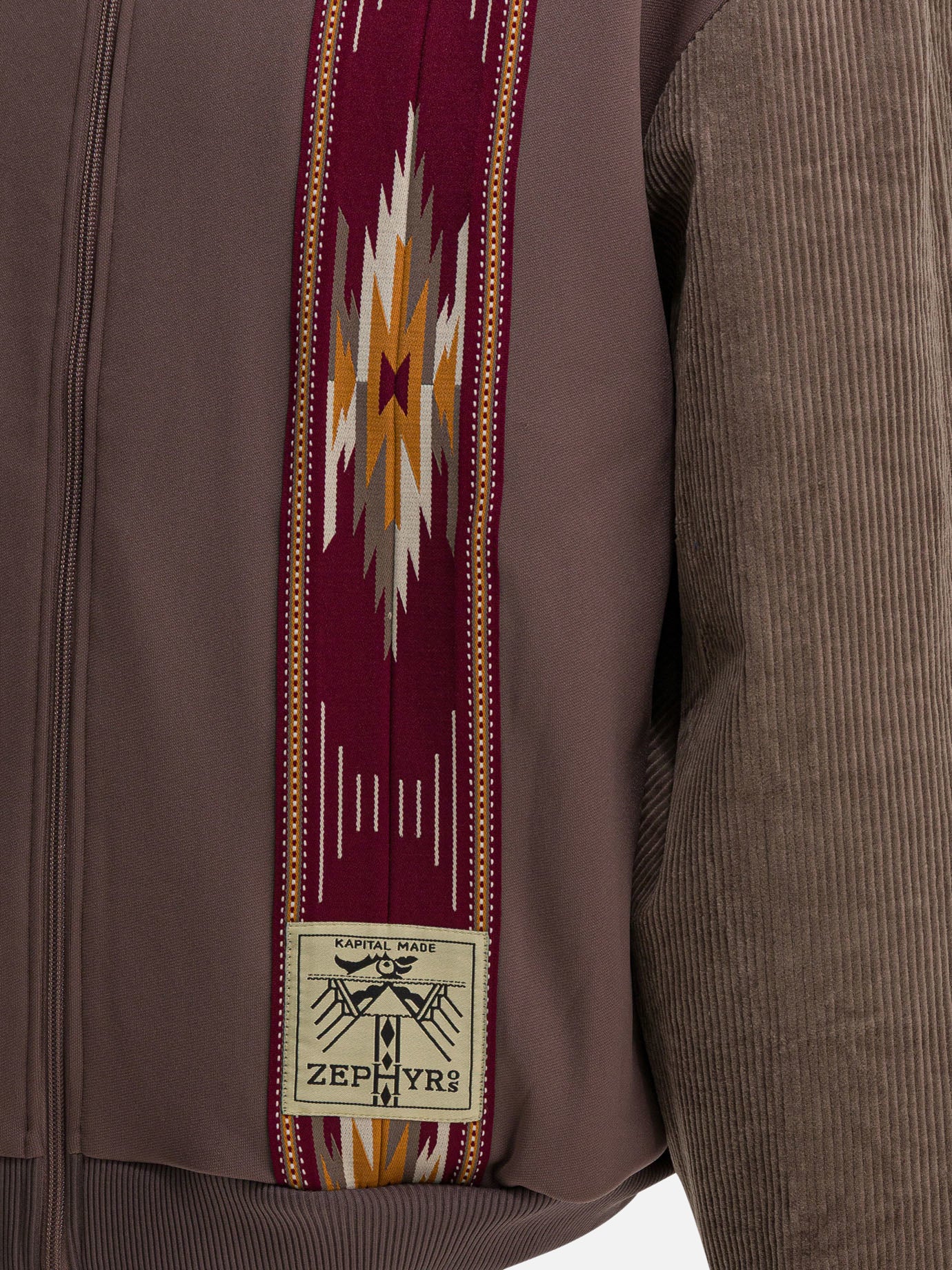 Full zip sweatshirts Solid colour  Brown - KAPITAL Men | PDP | VIETTI Online Store | thumbnail_4