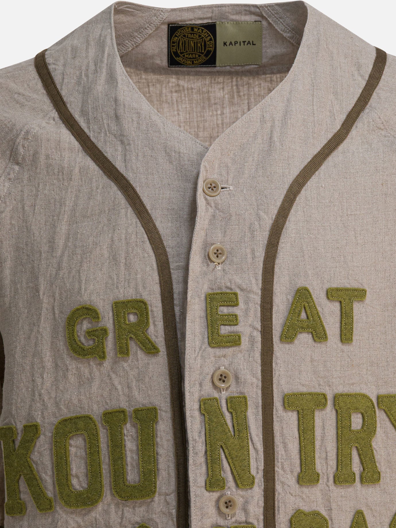 Casual shirts Solid colour  Beige - KAPITAL Men | PDP | VIETTI Online Store | thumbnail_3