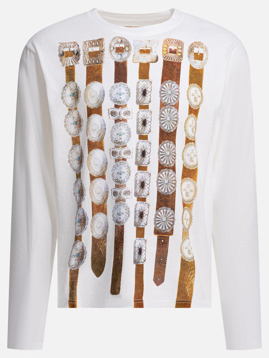 Crewneck t-shirts Graphics  White - KAPITAL Men | VIETTI Online Store 
