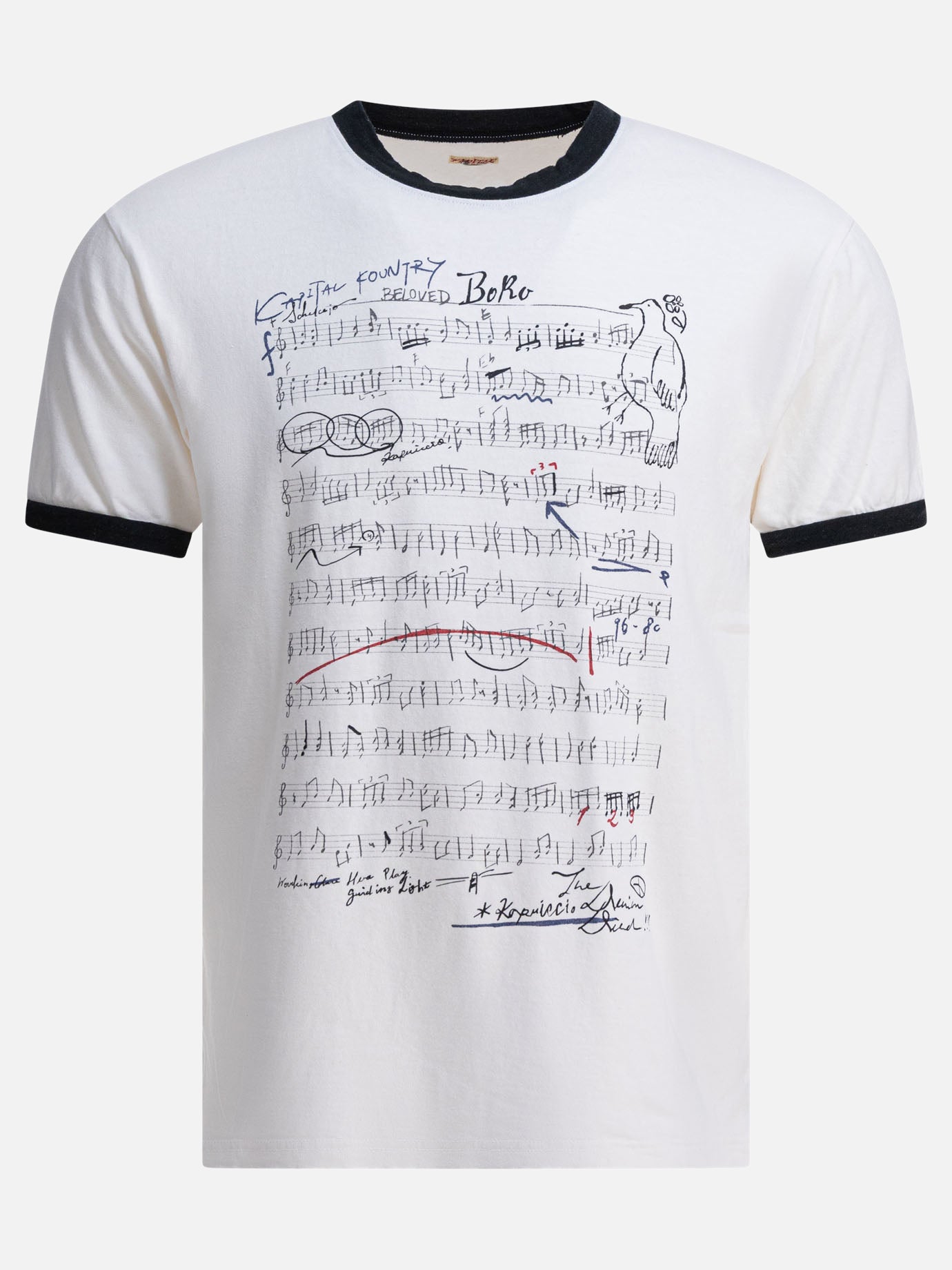Crewneck t-shirts Print  White - KAPITAL Men | PDP | VIETTI Online Store | Zoom-Modal
