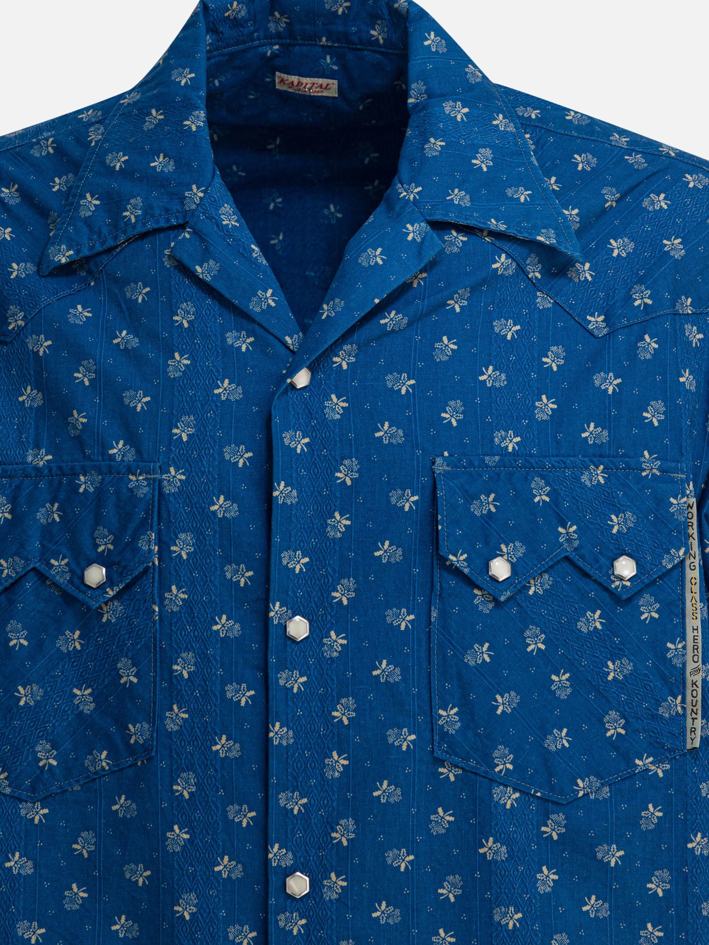 Casual shirts Floral  Blue - KAPITAL Men | PDP | VIETTI Online Store | thumbnail_3