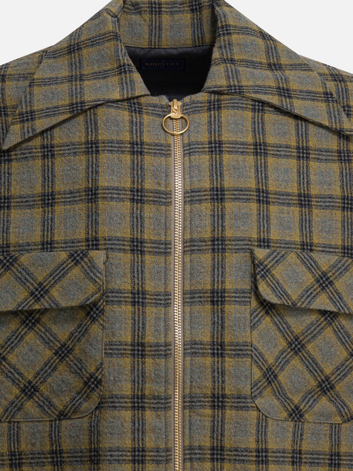 Overshirt jackets Check  Yellow - KAPITAL Men | PDP | VIETTI Online Store | Zoom-Modal_3
