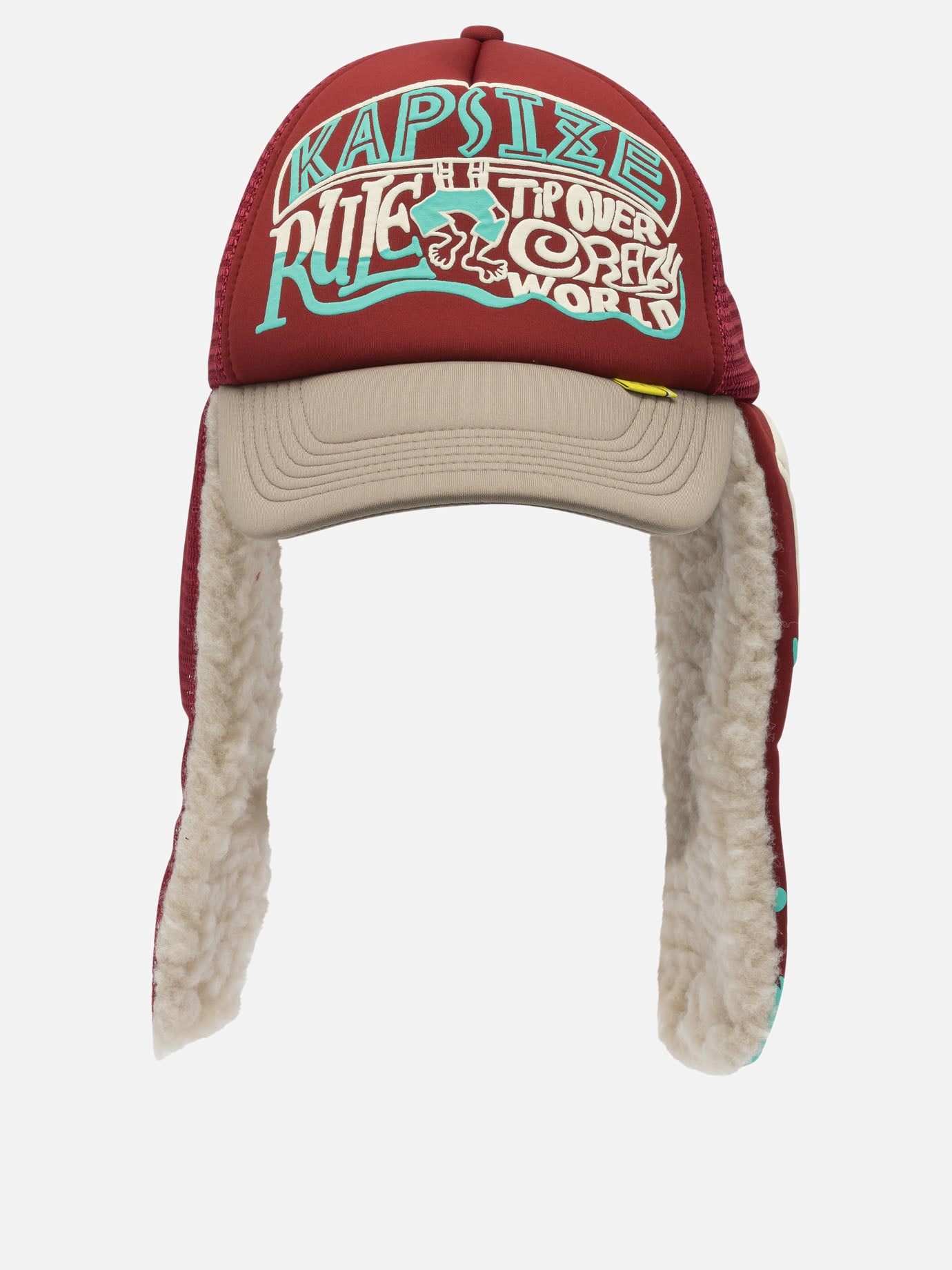 Trucker caps 100% polyester  Bordeaux - KAPITAL Men | PDP | VIETTI Online Store | thumbnail