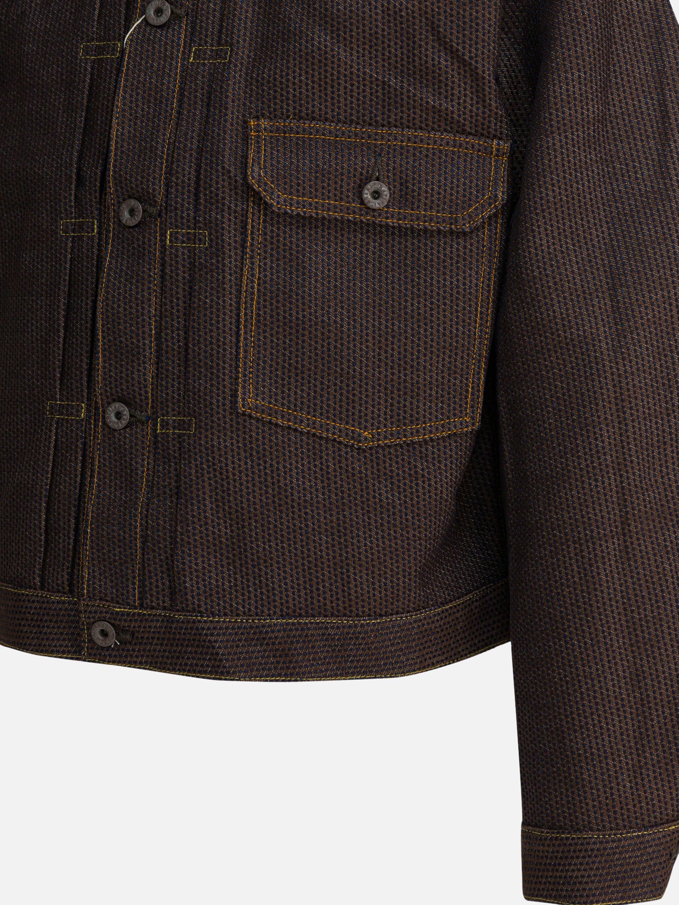 Denim jackets Solid colour  Brown - KAPITAL Men | PDP | VIETTI Online Store | Zoom-Modal_4
