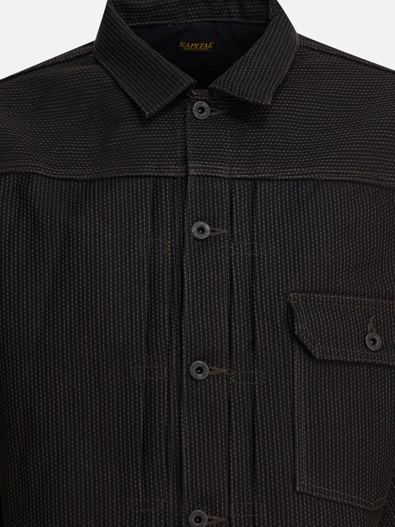 Denim jackets Solid colour  Black - KAPITAL Men | PDP | VIETTI Online Store | thumbnail_3