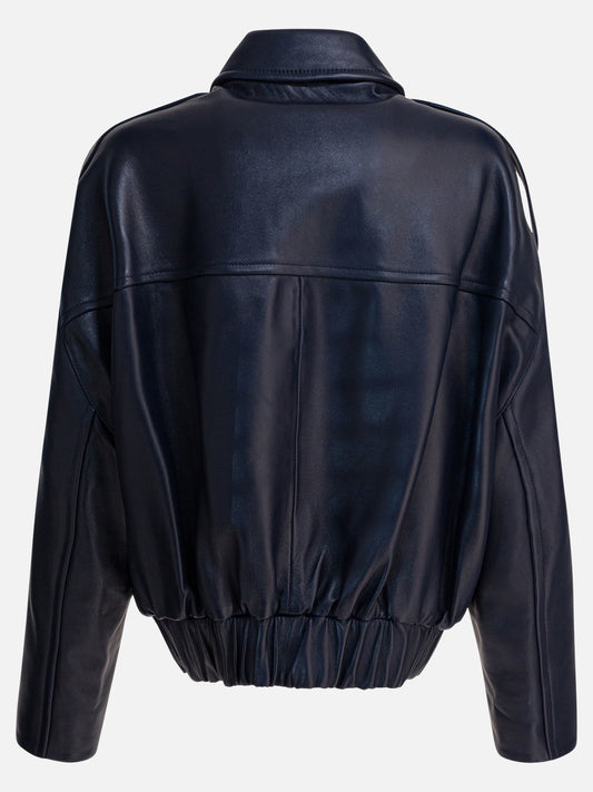 Bomber jackets Solid colour  Blue - Khaite Women | PLP | VIETTI Online Store | 2
