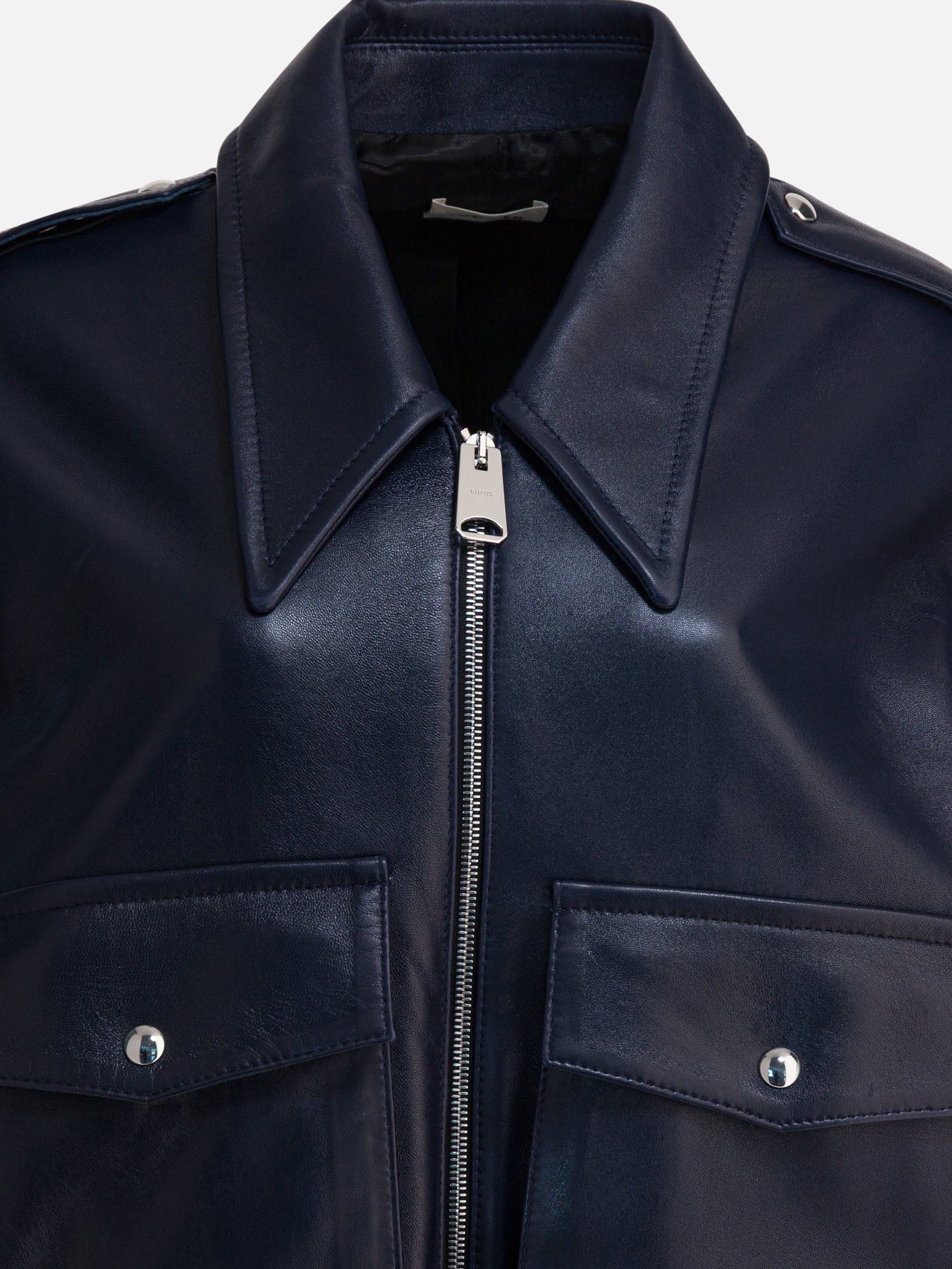 Bomber jackets Solid colour  Blue - Khaite Women | PDP | VIETTI Online Store | thumbnail_3