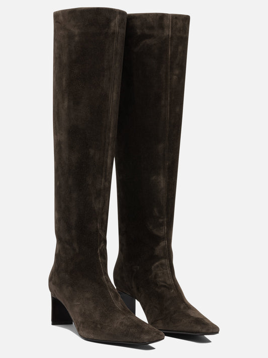Knee-high 100% calf leather - 100% calf leather  Brown - Khaite Women | PDP | VIETTI Online Store | 2
