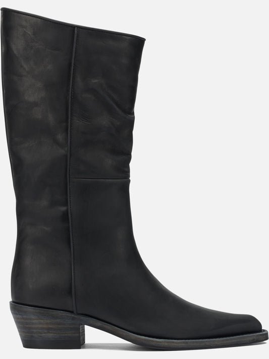 Knee-high 100% Leather  Black - Khaite Women | PDP | VIETTI Online Store 
