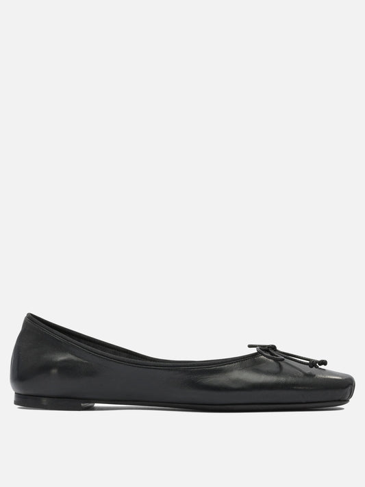 Classic ballet flats 80% Lambskin 20% Calfskin - 100% leather  Black - Khaite Women | PDP | VIETTI Online Store 
