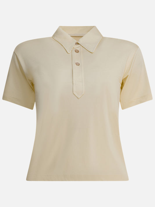 Polo shirts with buttons Solid colour  Beige - Maison Margiela Women | PDP | VIETTI Online Store 

