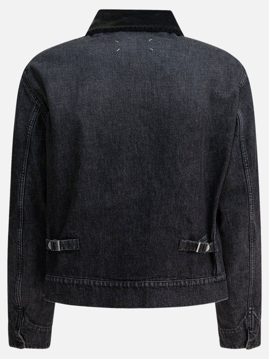 Denim jackets Solid colour  Black - Maison Margiela Men | PDP | VIETTI Online Store | 2
