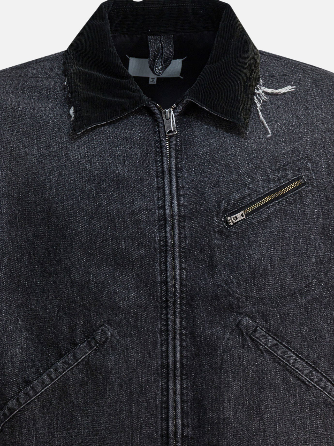 Denim jackets Solid colour  Black - Maison Margiela Men | PDP | VIETTI Online Store | thumbnail_3