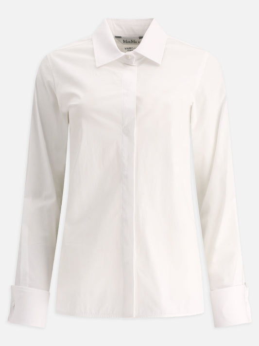 Casual shirts Solid colour  White - Max Mara Women | PLP | VIETTI Online Store 
