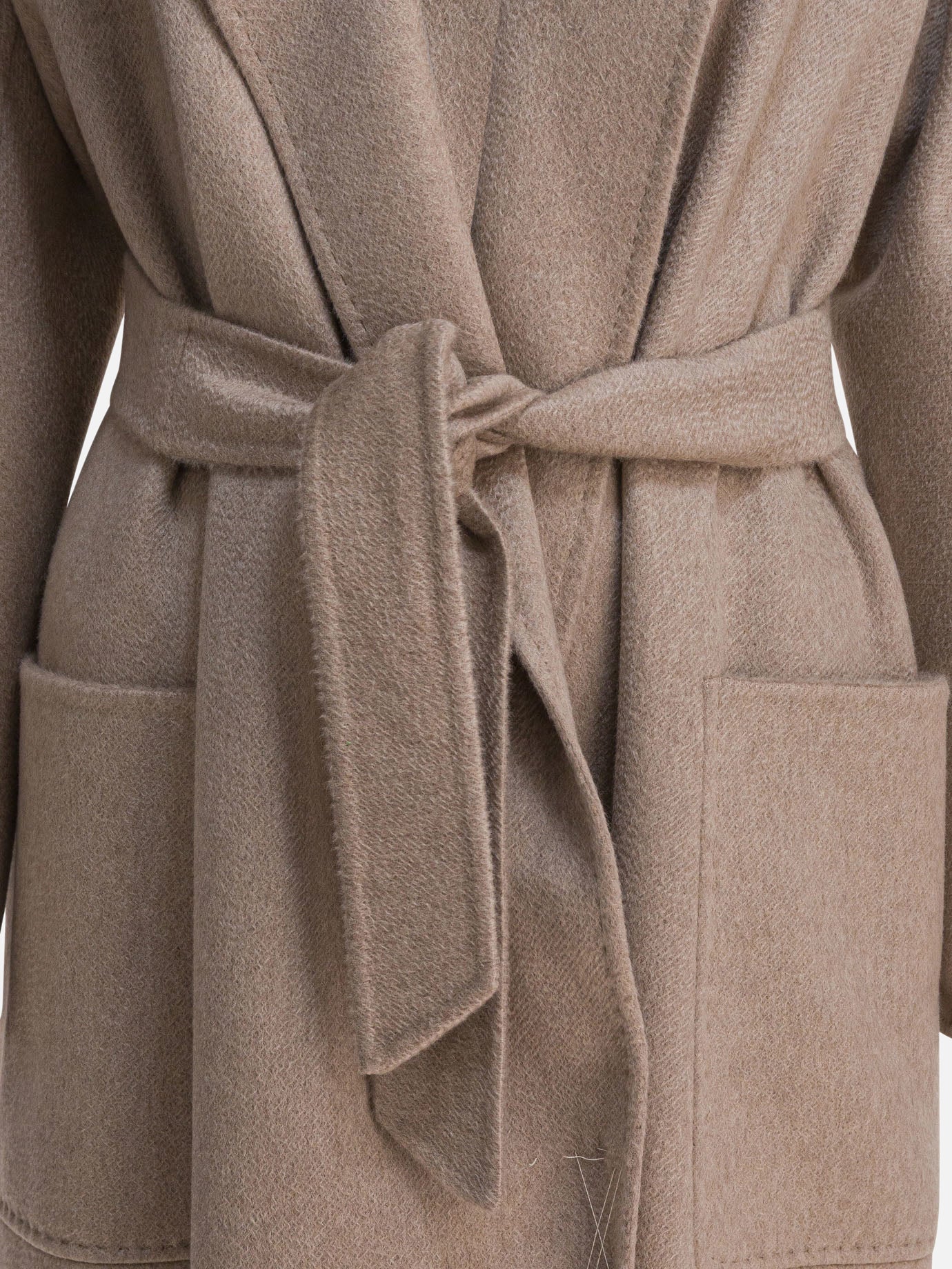 Long coats Solid colour  Beige - Max Mara Women | PDP | VIETTI Online Store | thumbnail_3