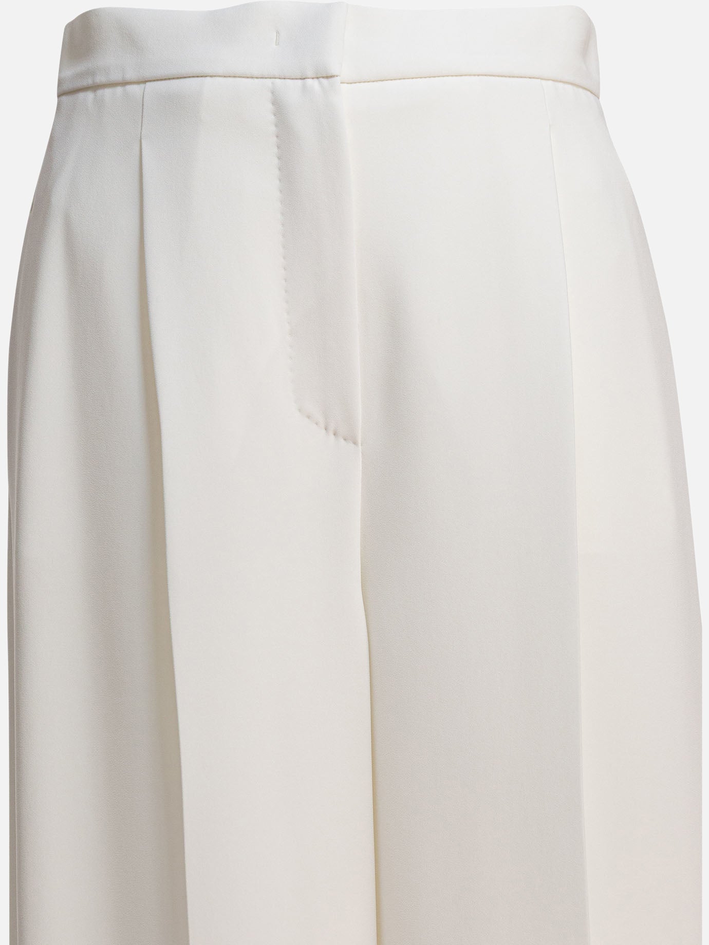 Max Mara Wide cady trousers 16919893_38 White thumbnail_3