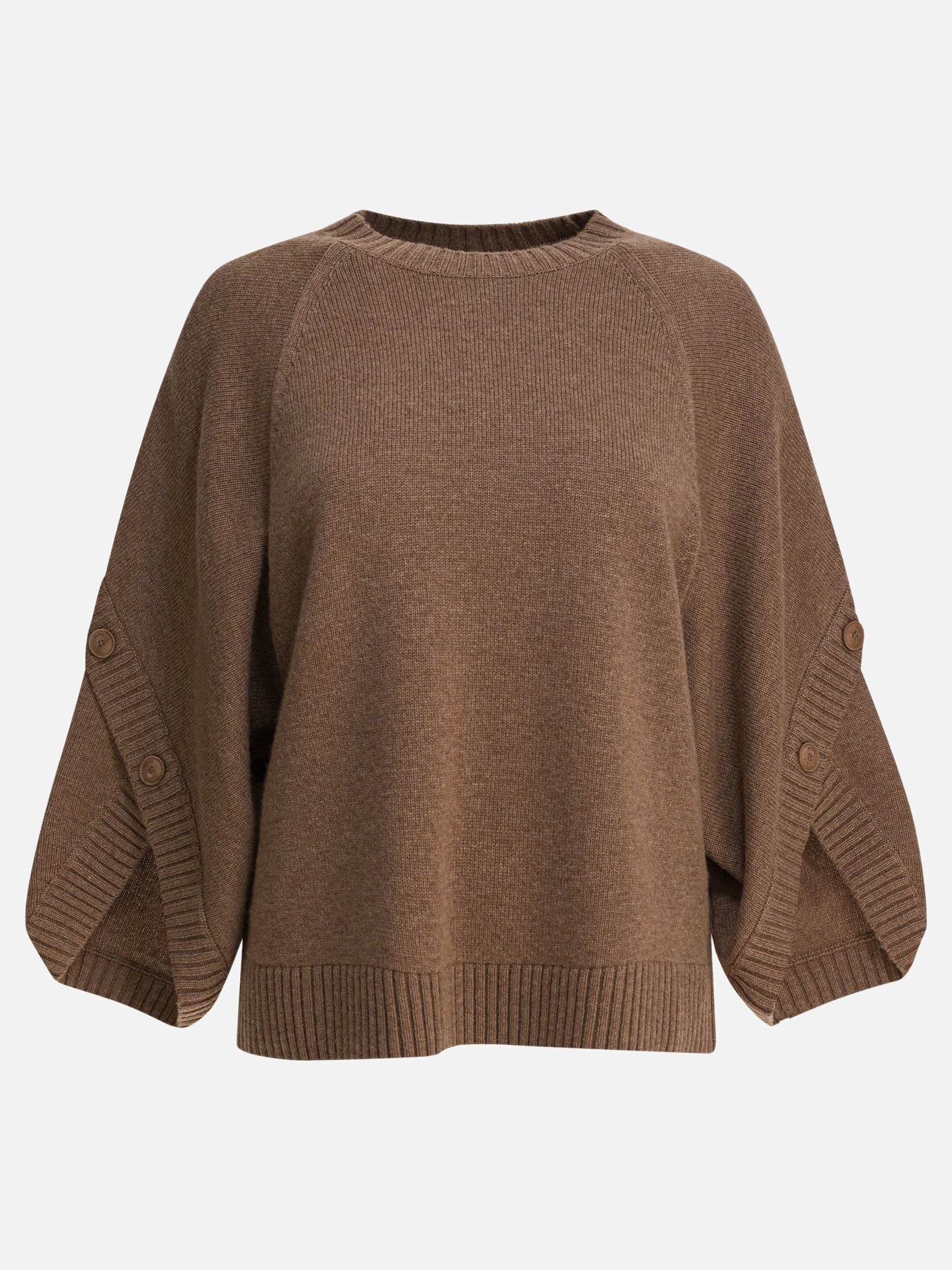 Crewneck sweaters Solid colour  Brown - Max Mara Women | PDP | VIETTI Online Store | thumbnail