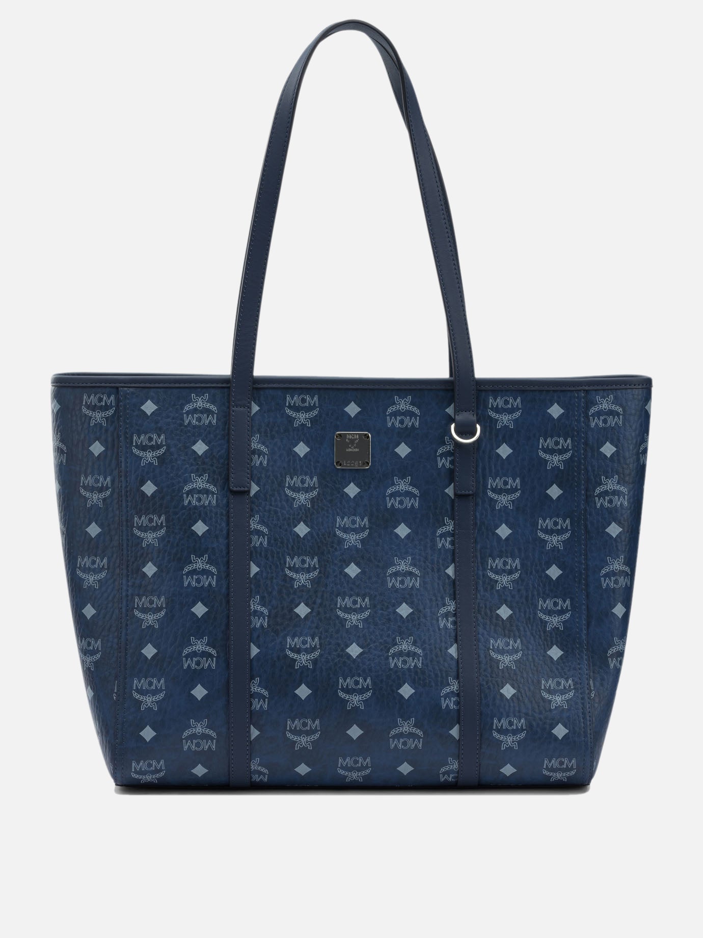 Large bags 63% polyurethane 20% polyester 17% cotton  Blue - Mcm Women | PDP | VIETTI Online Store | Zoom-Modal
