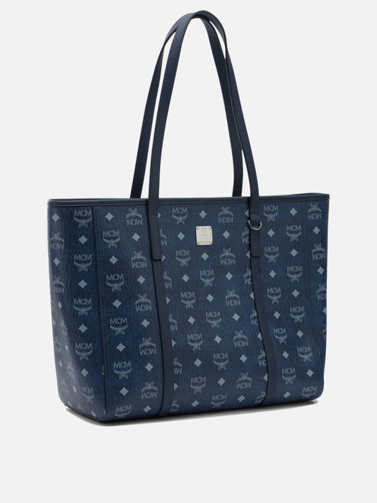 Large bags 63% polyurethane 20% polyester 17% cotton  Blue - Mcm Women | PDP | VIETTI Online Store | 2
