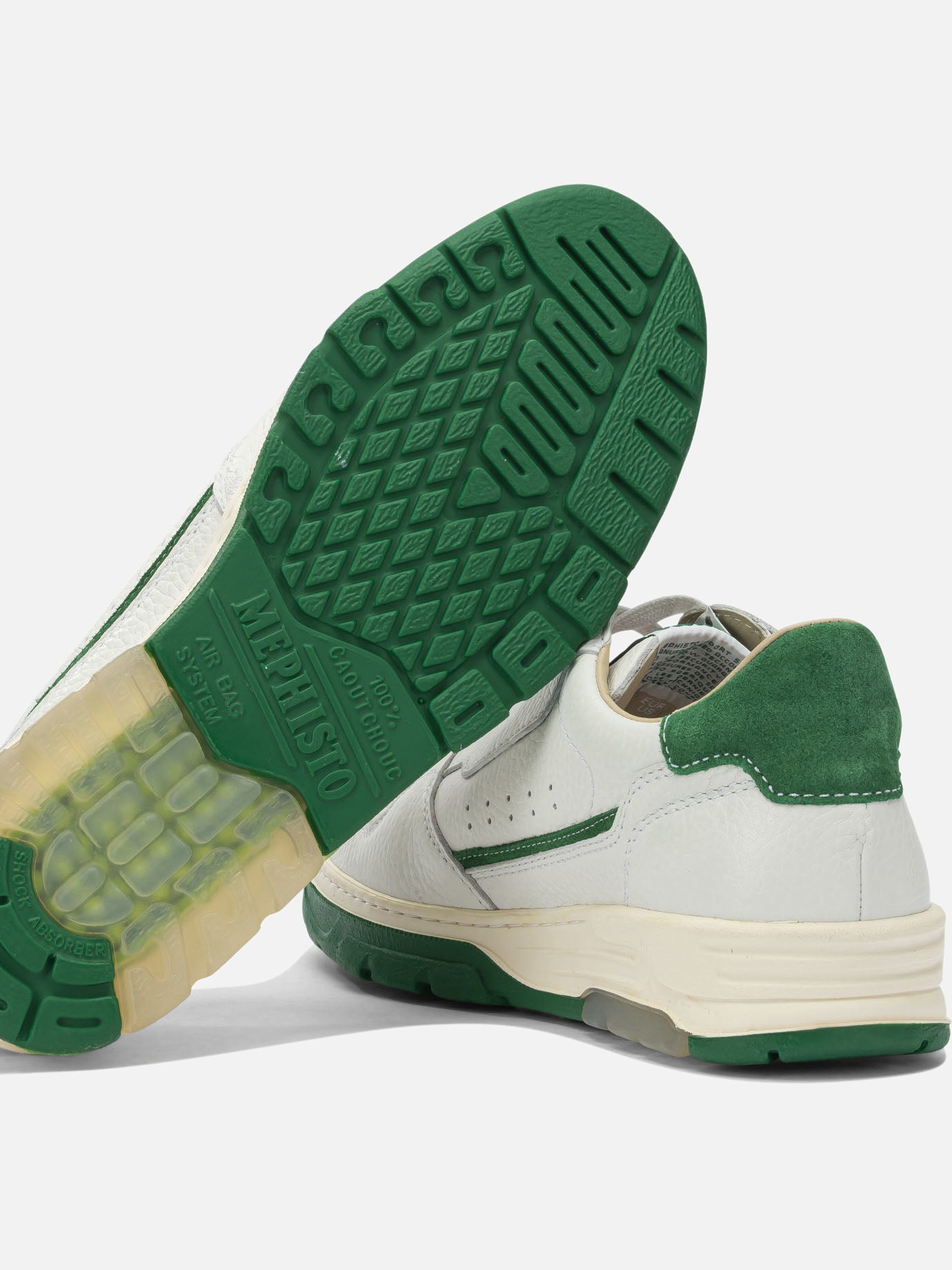 Low top sneakers 100% leather  White - Mephisto Men | PDP | VIETTI Online Store | thumbnail_5