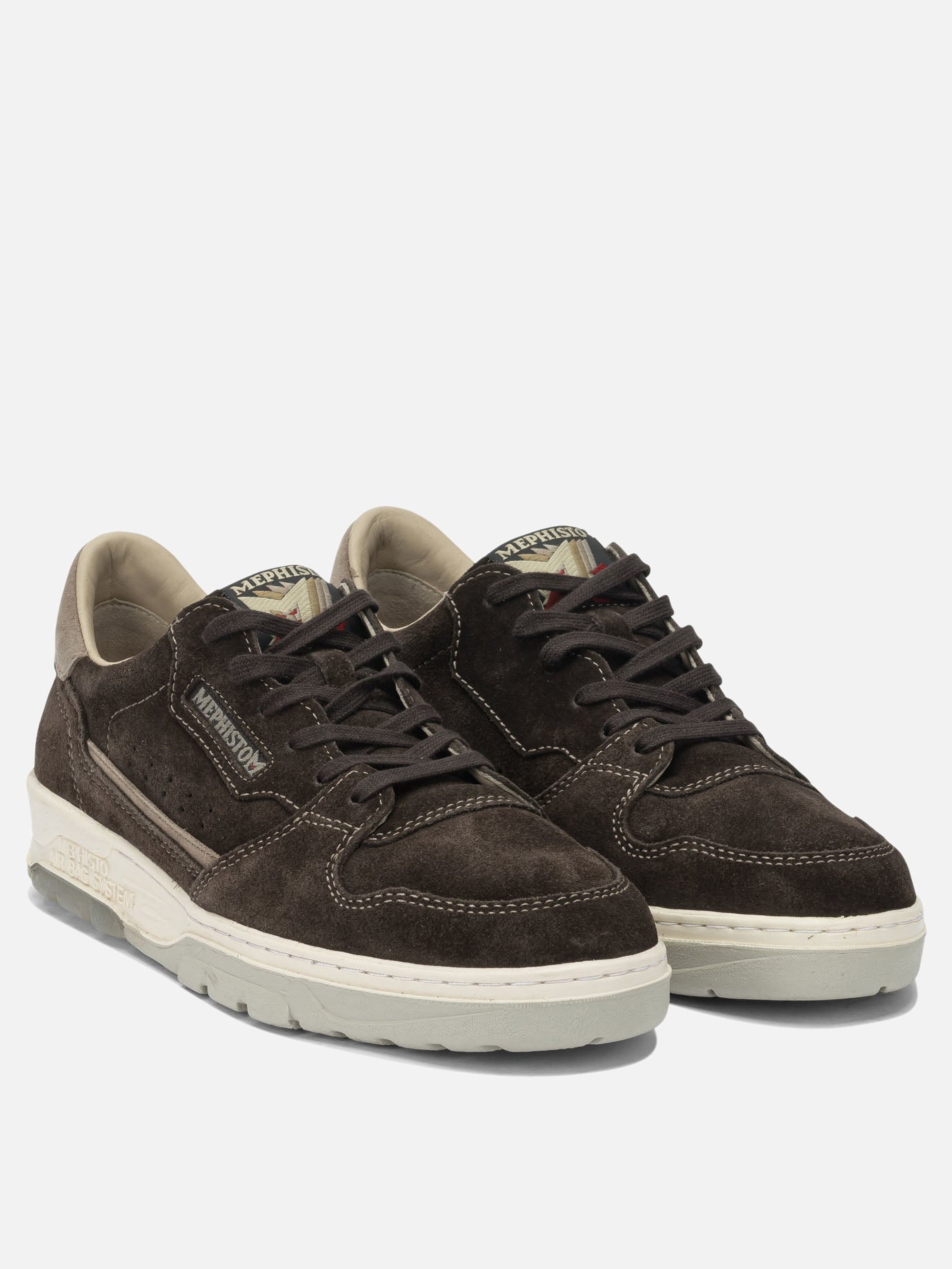 Low top sneakers 100% leather - 100% rubber  Brown - Mephisto Men | PDP | VIETTI Online Store | thumbnail_2