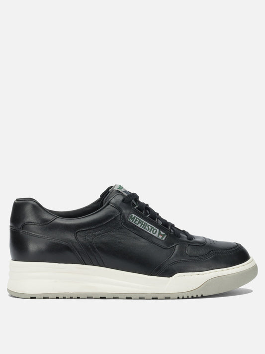 Low top sneakers 100% leather - 100% rubber  Black - Mephisto Men | PDP | VIETTI Online Store 

