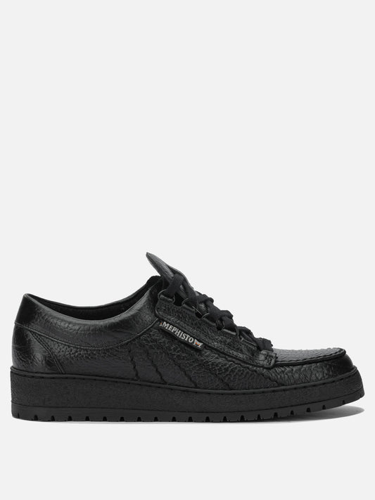 Low top sneakers 100% leather - 100% rubber  Black - Mephisto Men | PDP | VIETTI Online Store 
