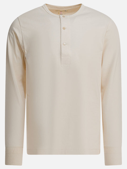 Henley t-shirts Solid colour  White - Merz b. Schwanen Men | PDP | VIETTI Online Store 
